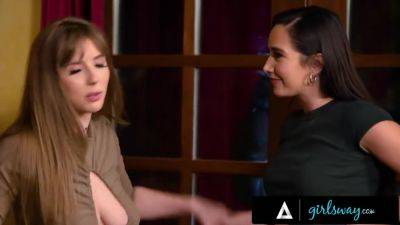 GIRLSWAY - Tied Up Lena Paul Becomes Sex Addict Every Full Moon! Seduces Karlee Grey To INTENSE FUCK - hotmovs.com