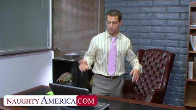 Beautiful Allie Haze gets hammered at school - hotmovs.com