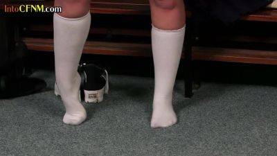 CFNM college uniform redhead jerks in group locker room HJ - hotmovs.com