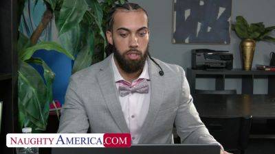 Sexy co-worker Bianca Burke is horny and in need of a Big Black Cock - hotmovs.com