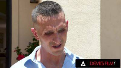 DEVILS FILM - Horny Mackenzie Mace Shows Her Ass To Get Fucked Hard While Her Stepdad Watches - hotmovs.com