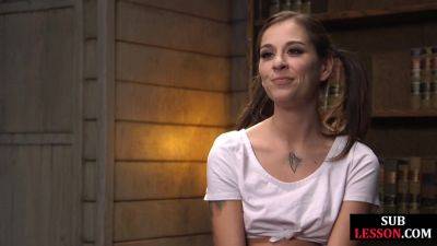 Obedient anal sub spanked and fucked in 3some by masters - hotmovs.com