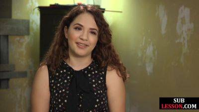 Sub deepthroat babe whipped and fucked by her master - txxx.com