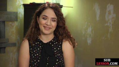 Sub deepthroat babe whipped and fucked by her master - hotmovs.com