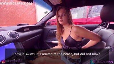 Ellie Moore - She Gave A Blowjob In Public In The Car - hclips.com