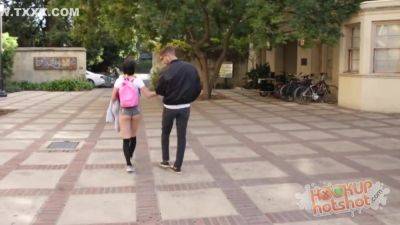 Alaina Kristar In 4eyed Petite Pussy Fucks On First Date! - hotmovs.com