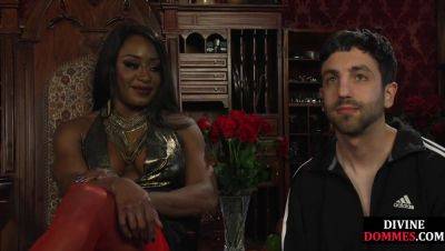 Black femdom suspending and pegging useless male sub - hotmovs.com