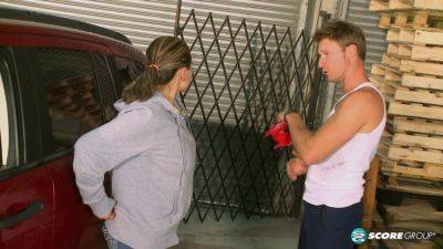 Big-Boob Garage - hotmovs.com