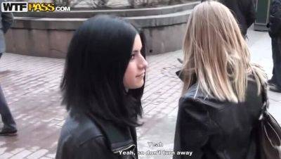 Ilya, Rita Elizabeth & Denis: Un censored Threesome in Public Bathroom - porntry.com