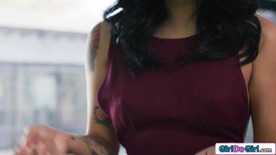 Tied up petite asian Avery Black gets erect nipples sucked - txxx.com