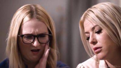 Worried Prudish Group: Large Breasts, Lesbian, Blonde, Ample Rear, Ink, Redhead, Stockings, Multiple Partners - veryfreeporn.com