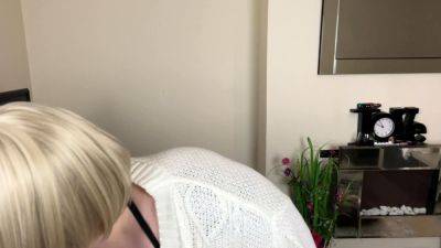 Amateur Blonde Blowjob handjob and cumshot - drtuber.com