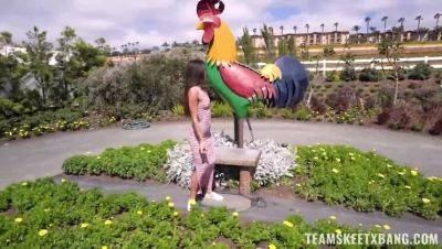 TeamSkeet's Public Display with Brunette Gianna Gem - veryfreeporn.com