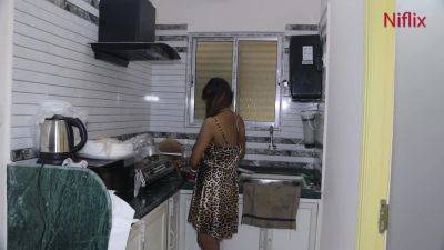 Indian Wife Honeymoon Sex In Kitchen With Her Husband - hclips.com - India