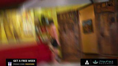 NURU MASSAGE - Hot Masseuse Rides Her Client's Big Cock After He Chooses Her SPECIAL Massage - hotmovs.com