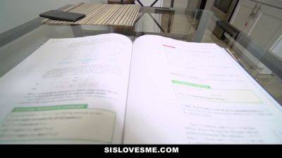 Nerdy Stepsis Sera Ryader caught reading erotic book & then gave in to kitchen sex & creampies - sexu.com - Usa