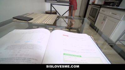 Nerdy Stepsis gets caught reading an erotic book & gets taught filthy things by her stepbrother - sexu.com - Usa