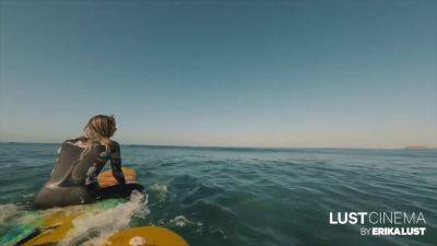 Self-shot Porn On A Beach In Portugal Wild Surfing With On By With Lola James And Erika Lust - upornia.com - Portugal