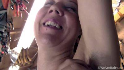 Valentine Gets Down to Business in Her Garage Using Tools - porntry.com