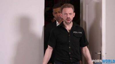 Cops Gone Wild: Interracial DP Office Orgie with Detective Dellai Eveline, Kira Queen, and Colleagues GP2043 - PornWorld - hotmovs.com