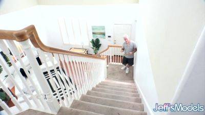 Chubby Brunette Chick Leila Lewis Pays The Landlord with Her Pussy - hotmovs.com