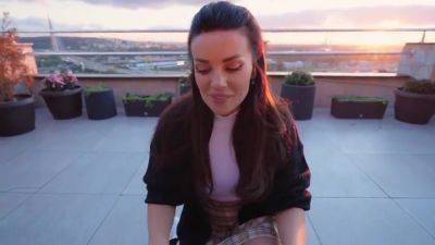 Luna Roul In Sucked A Guys Dick On A Public Terrace - upornia.com