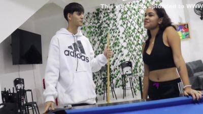 My Stepsister Wants To Learn To Play Billiard And I Will Teach Her In Exchange For Sex - upornia.com