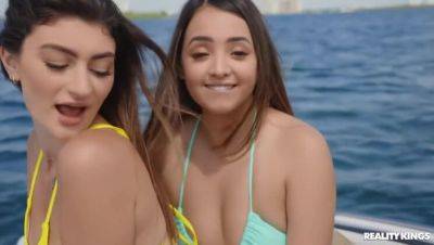 Mae Milano - Lexi Aaane & Mae Milano: Busty Beauties in Bikinis on a Boat (6/6/2022) - veryfreeporn.com