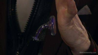 Electric Play with Inked Brunette in Stockings - porntry.com