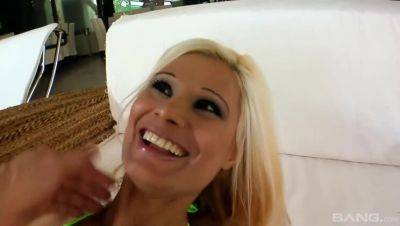 Blonde Mancy More Receives Massive Facial in Threesome - porntry.com