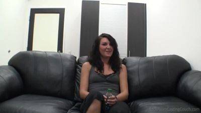 Brunette Babe with Tattoos in Intimate Casting - xxxfiles.com