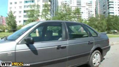 Eugene, Vova, and Zuffia's Rough & Raw Encounter in the Park - veryfreeporn.com