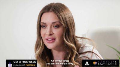 FANTASY MASSAGE - Big Titties Masseuse Takes Care Of her Client's Back Pain By Fucking His Hard Cock - hotmovs.com