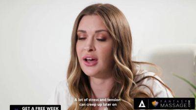 FANTASY MASSAGE - Big Titties Masseuse Takes Care Of her Client's Back Pain By Fucking His Hard Cock - hotmovs.com