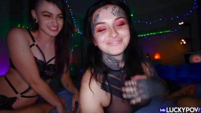 Lydia Black - Honey-Milk Lydia: Big-Boobed Girlfriend in Threesome POV Action - veryfreeporn.com