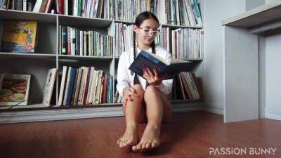 Passionbunny - Crazy Masturbate Pussy Book In Library - hotmovs.com
