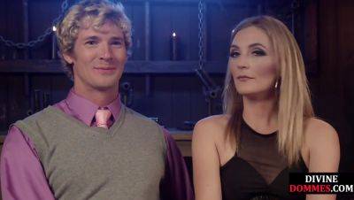 BDSM domina rimmed by sub while toying clit with Hitachi - hotmovs.com