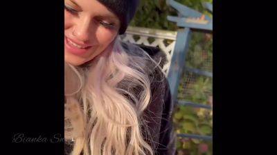 Sucking My Neighbors Yummy Cock On Hes Backyards While Helping Him - hclips.com - Russia