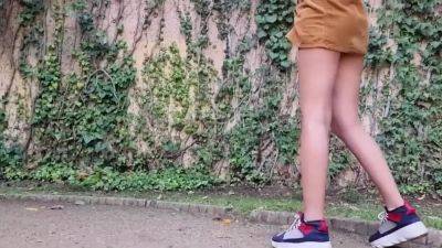 Showing Panties In Park Walking Public - upornia.com