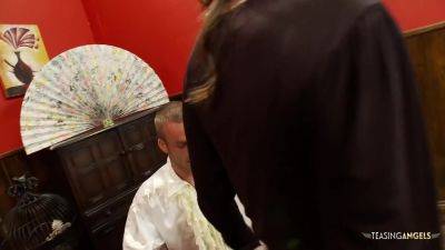 Cleaning Badly Gets The Maid Disciplined With An Intense Spanking And Doggy Style - Lucy Love - upornia.com