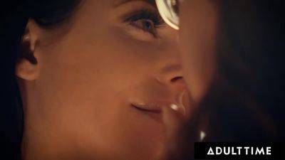 ADULT TIME - Big Naturals Lesbian Angela White Seduces Jay Taylor For First Ever Lesbian Fuck - txxx.com