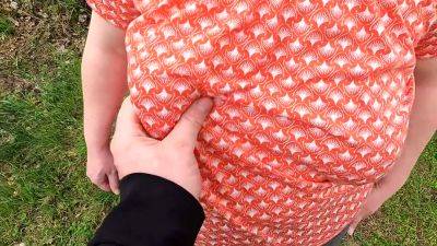 Slapping Her Naked Tits Near Railroad - hclips.com