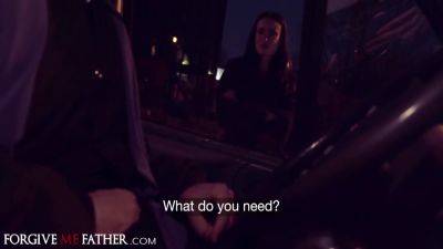 Cheating Big Tits Babe In Stockings Picked Up And Fucked In Van By Stranger - upornia.com