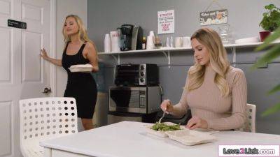 My busty colleague wants to finger and lick me during lunch - hotmovs.com