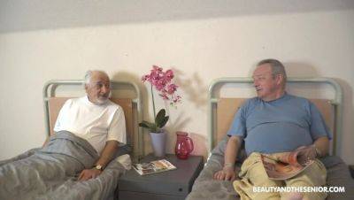 Nana Garnet: Beauty and Senior Handjob Threesome - veryfreeporn.com