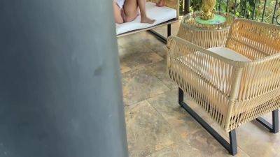 I Caught My Stepmom Fingering On The Patio - voyeurhit.com