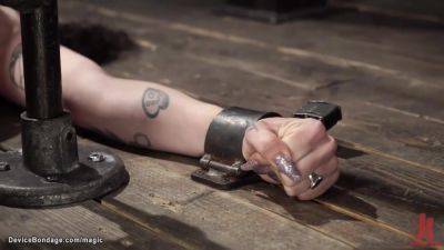 Bound Brunette Fucked In Dungeon - hclips.com