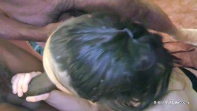 Eager Tiny Amateur Gags On A Group Of Different Cocks - upornia.com - Britain