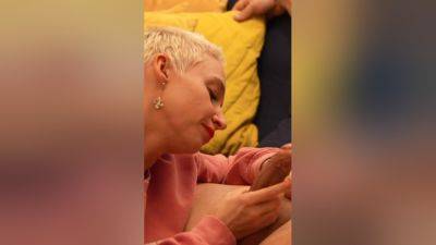 Blowjob On The Stairs + Shooting Cum On Her Face - hclips.com