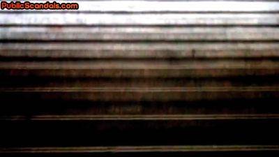 Public BDSM babe fucked 4 voyeurs in religious desecration - hotmovs.com